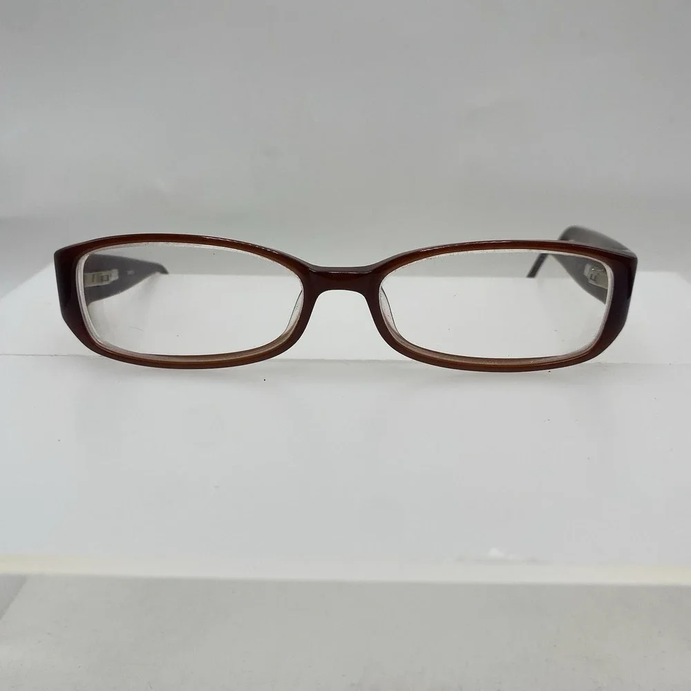 Bebe Eyeglasses Women FRAME ONLY Bejeweled 135 Smoked Topaz 728